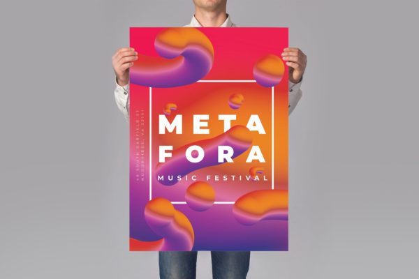 创意渐变立体图形促销海报传单素材库精选PSD模板 TMT 05 – Banner Flyer Promotion