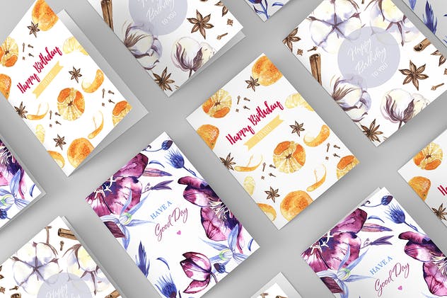 邀请函/贺卡印刷品样机V3 Invitation & Greeting Card Mockups v3插图(11)