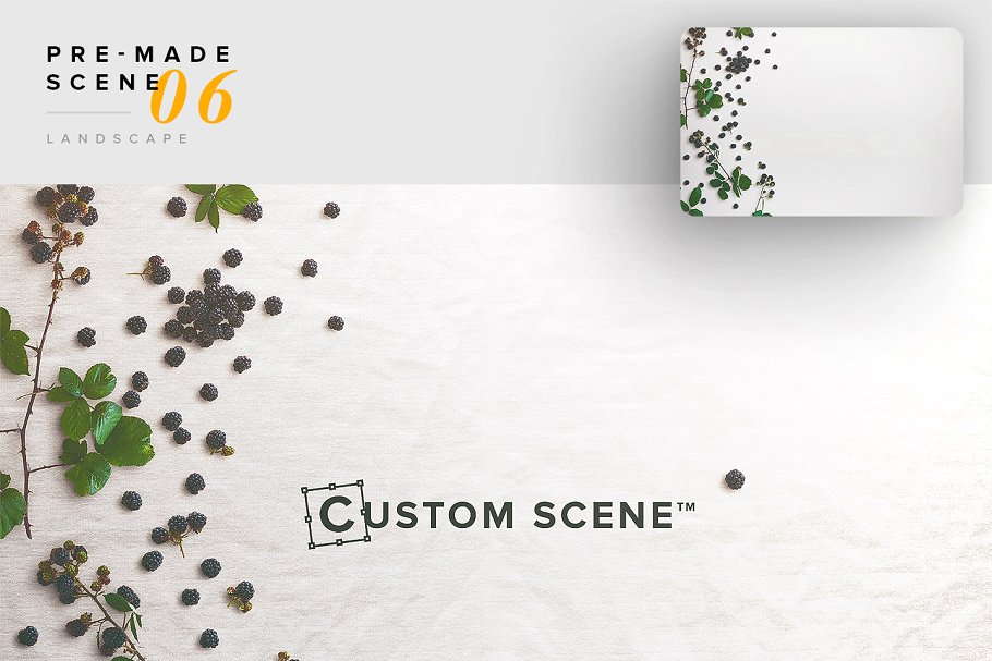 秋天主题场景样机设计素材包[2.39GB] Autumn Edition – Custom Scene插图(8)