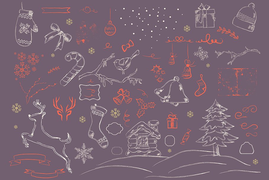 圣诞节日元素工具包 Christmas Elements Toolkit插图(2)