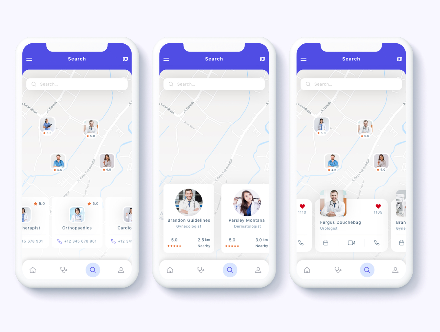 素材库下午茶：就医就诊APP UI KIT套装下载插图(3)