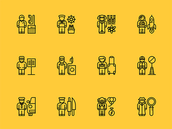 30 枚职业类型图标素材之家精选sketch素材