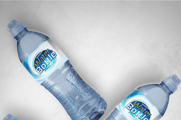 矿泉水蒸馏水瓶罐样机v2 Water Bottle V.2 Mockup插图(6)