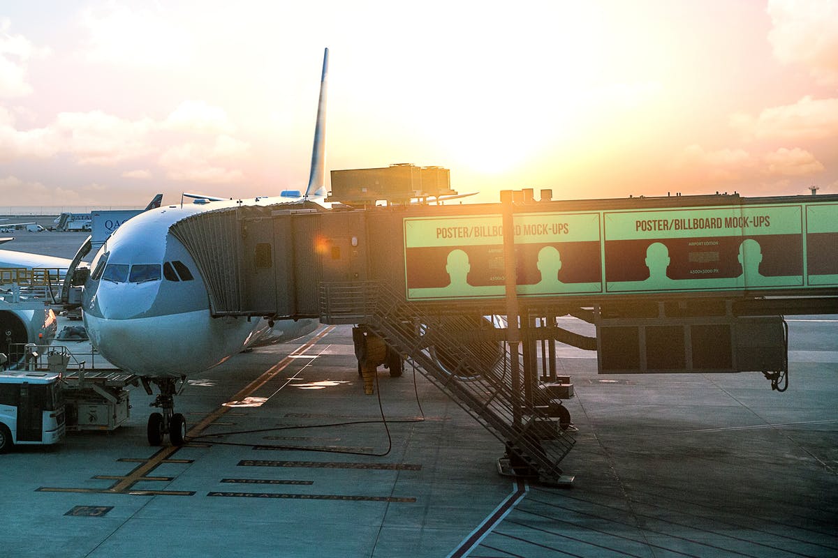 机场飞机海报广告牌样机模板 Poster / Billboard Mock-ups – Airport Edition插图