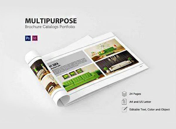 一款实用的横版企业画册模版下载[indd,psd]