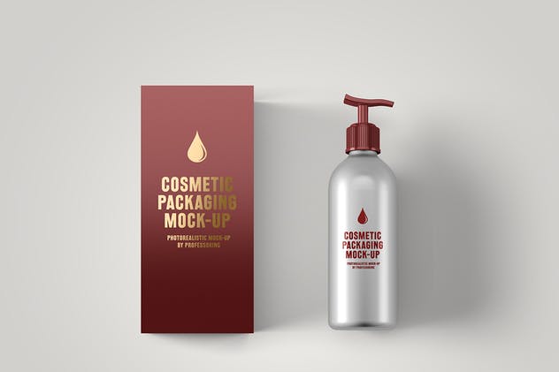 简约风化妆品包装设计展示素材库精选 Cosmetic Packaging Mock-Up插图(7)