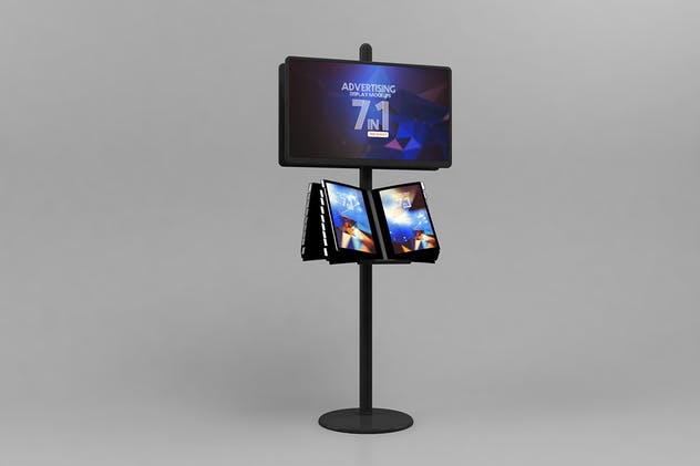 高品质易拉宝海报广告展示样机模板 Advertising Display Mockups插图(2)