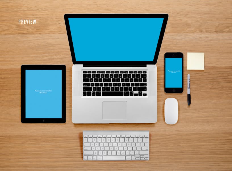 高品质的电子产品APP UI WEB网站展示VI样机展示模型mockups插图(6)