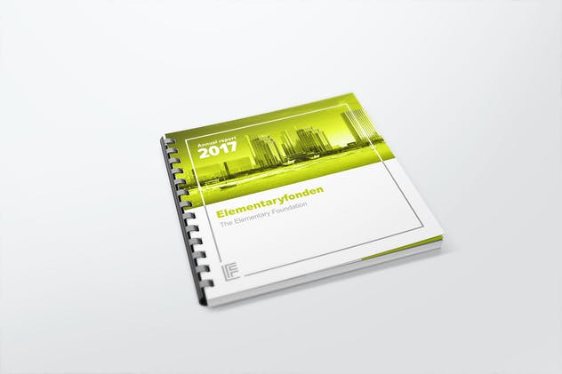 方形活页记事本样机模板V3 Comb Bound Book Mockups 3插图(1)