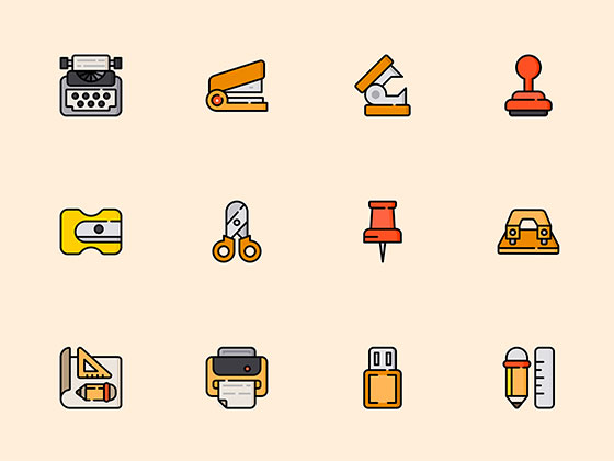 50 枚办公材料图标素材之家精选sketch素材