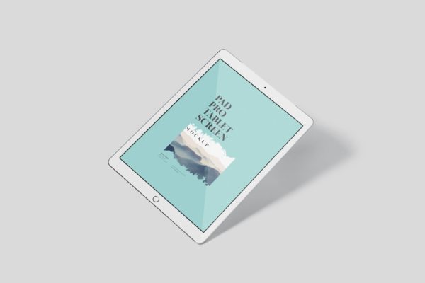 多角度iPad Pro屏幕演示样机PSD模板 Pad Pro Tablet Screen Mockup Set