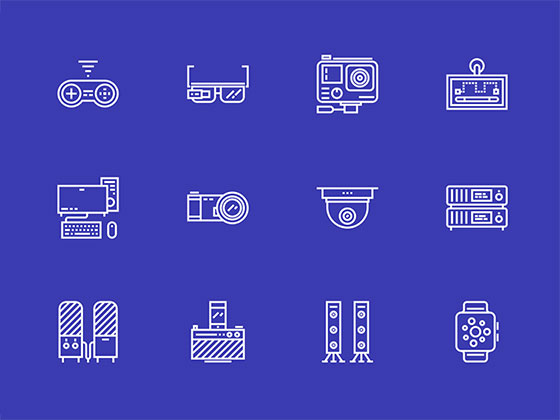 50 枚科技设备图标素材之家精选sketch素材