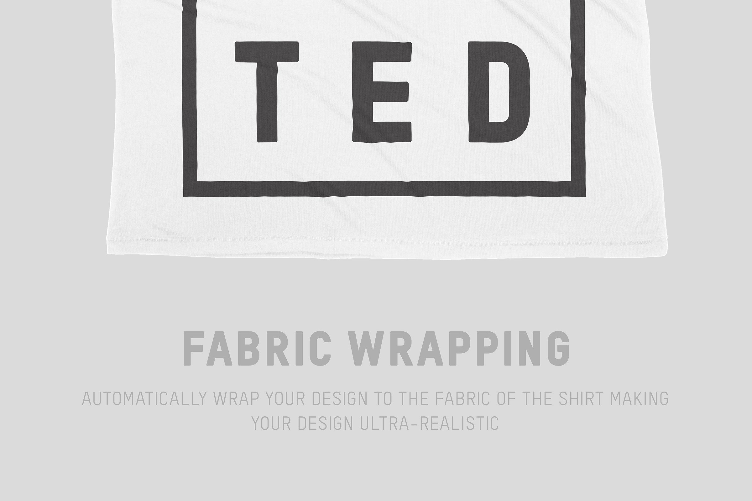 圆领口袋T恤服装样机 Bella Canvas 8818 Flowy Pocket Tee插图(4)