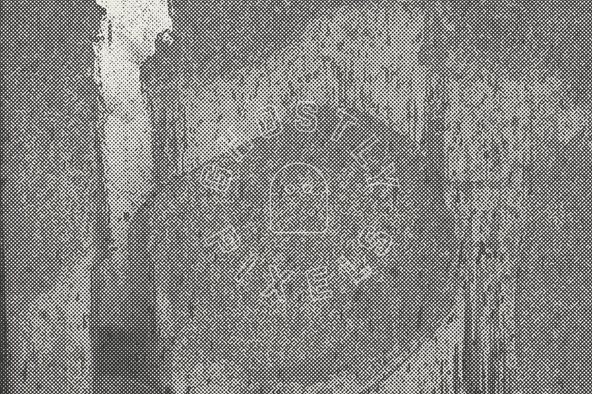 10张金属铁锈半色调纹理素材 Rusty Halftone Textures插图(7)