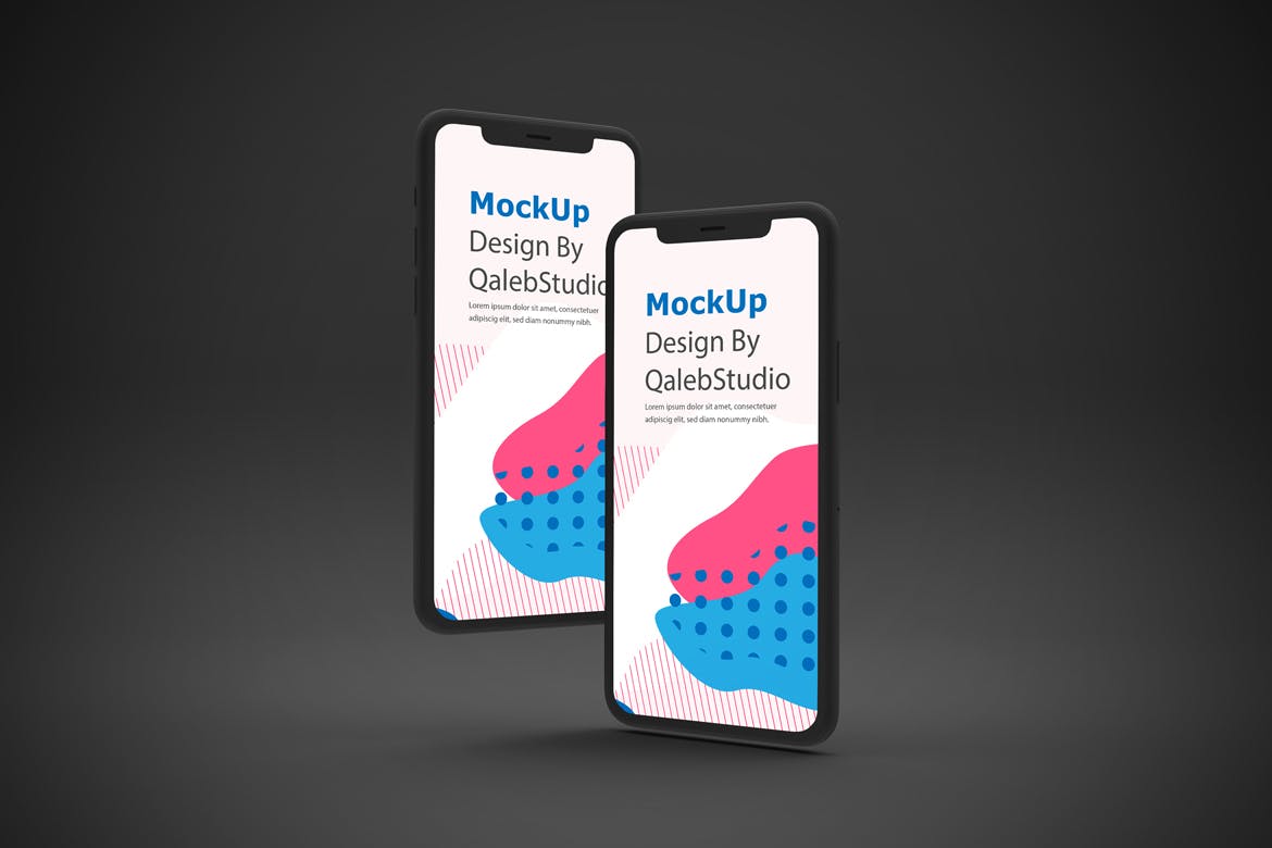 黑色背景iPhone 11智能手机屏幕预览样机 Dark iPhone 11 Mockup插图(5)