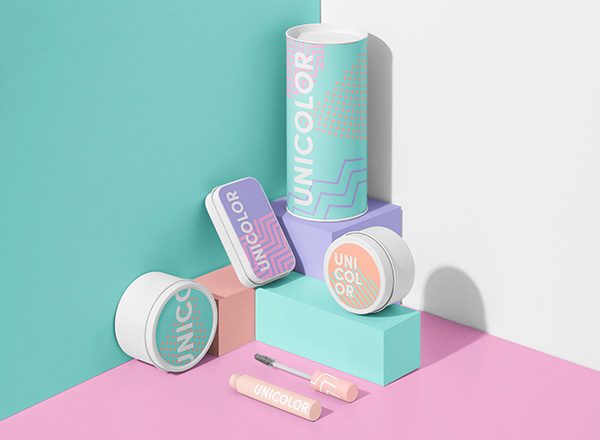 高端清新时尚的化妆品样机展示模板mockups（psd）