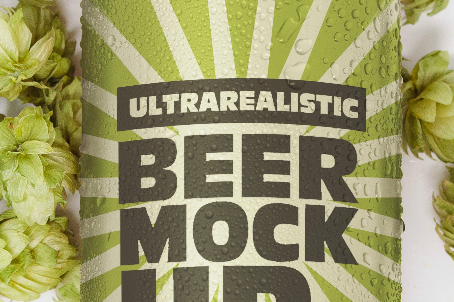 16盎司啤酒罐易拉罐外观设计俯视图素材库精选 16oz Beer Can Mockup插图(3)