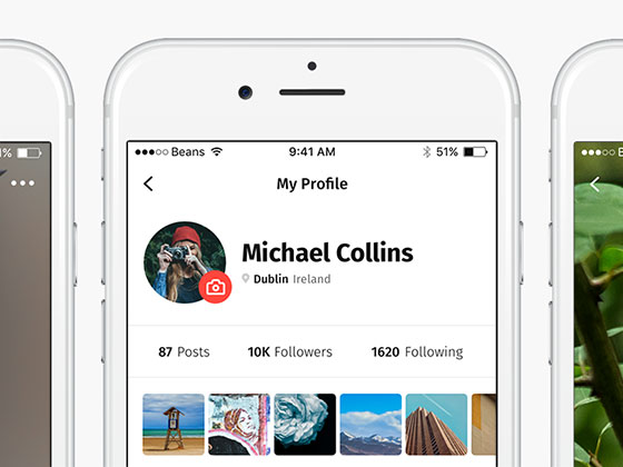 Glue 个人资料界面素材之家精选sketch素材