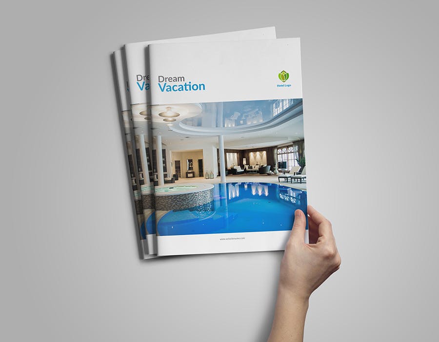 酒店大堂宣传画册设计模板 Hotel Brochure插图(1)