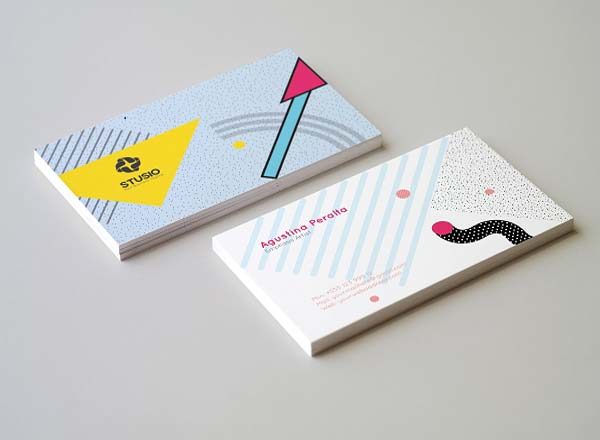 特色流行商务卡（名片）图形模板插图(4)