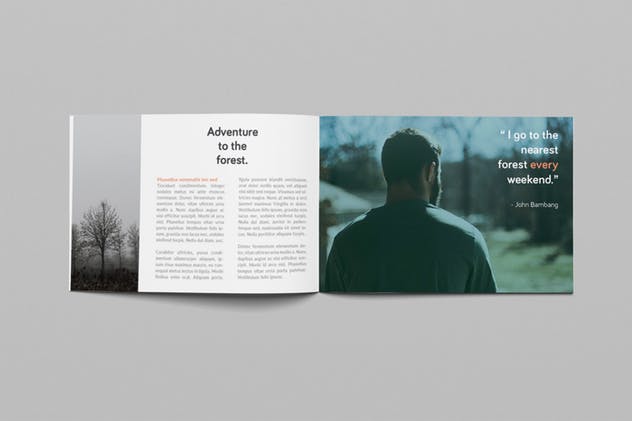 横向规格时尚摄影杂志画册设计 Rounded Landscape Magazine插图(6)