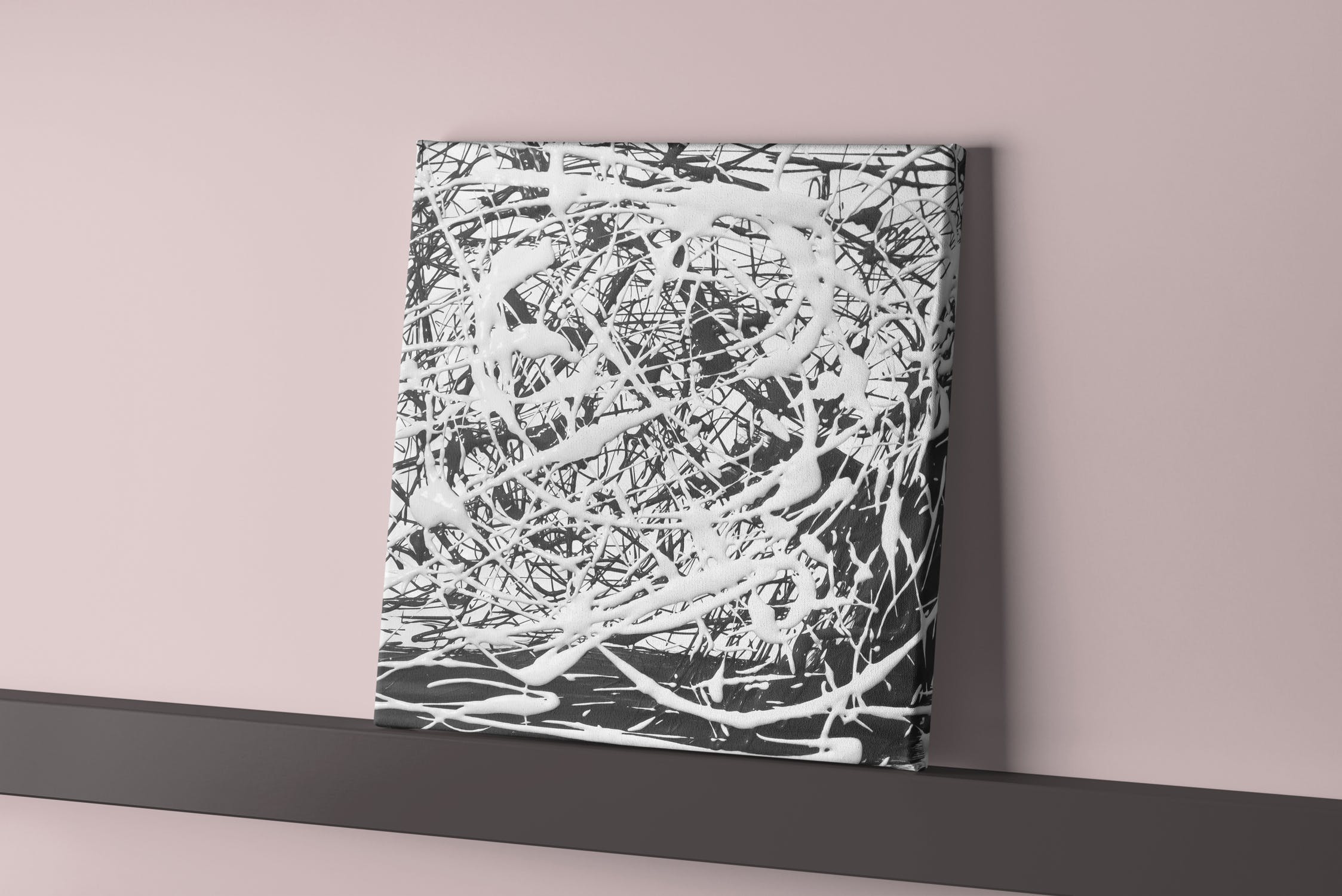 艺术创作展览画布样机v3 Canvas Mock-up 3插图(6)