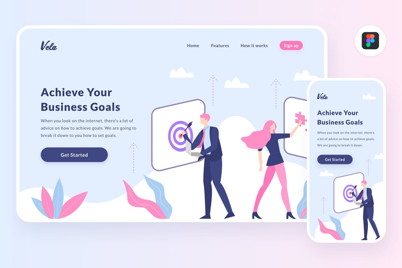 项目任务计划主题APP&Web设计矢量插画[Figma&SVG] Vela mission illustration (Figma, SVG)插图