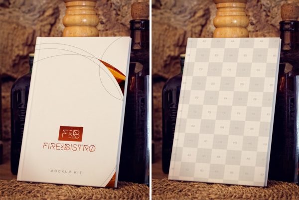 艺术作品展览图书封面设计图样机模板6 Art Book Mockup 6