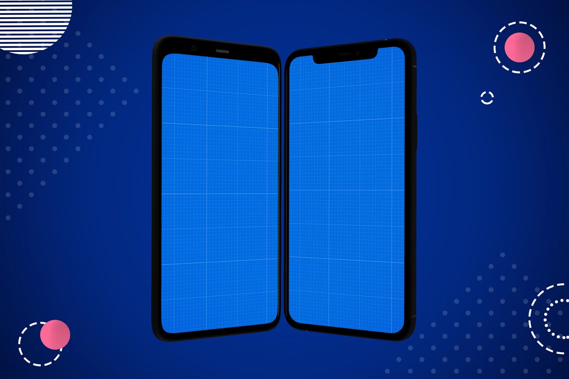 iOS&Android应用UI设计演示素材库精选样机模板 Abstract IOS & Android Mockup V.2插图(8)