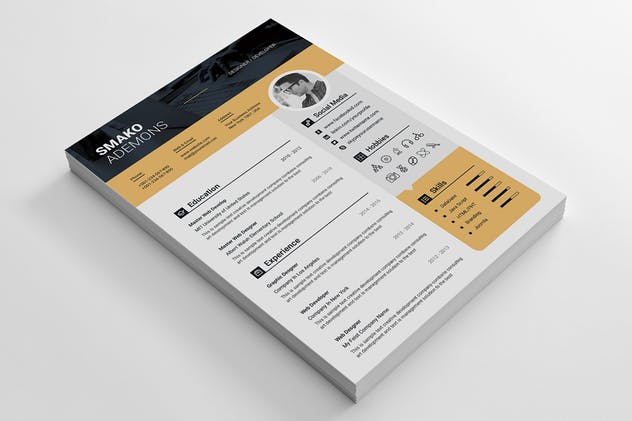 实用个人简历&介绍信模板下载 Resume Template 43插图(3)