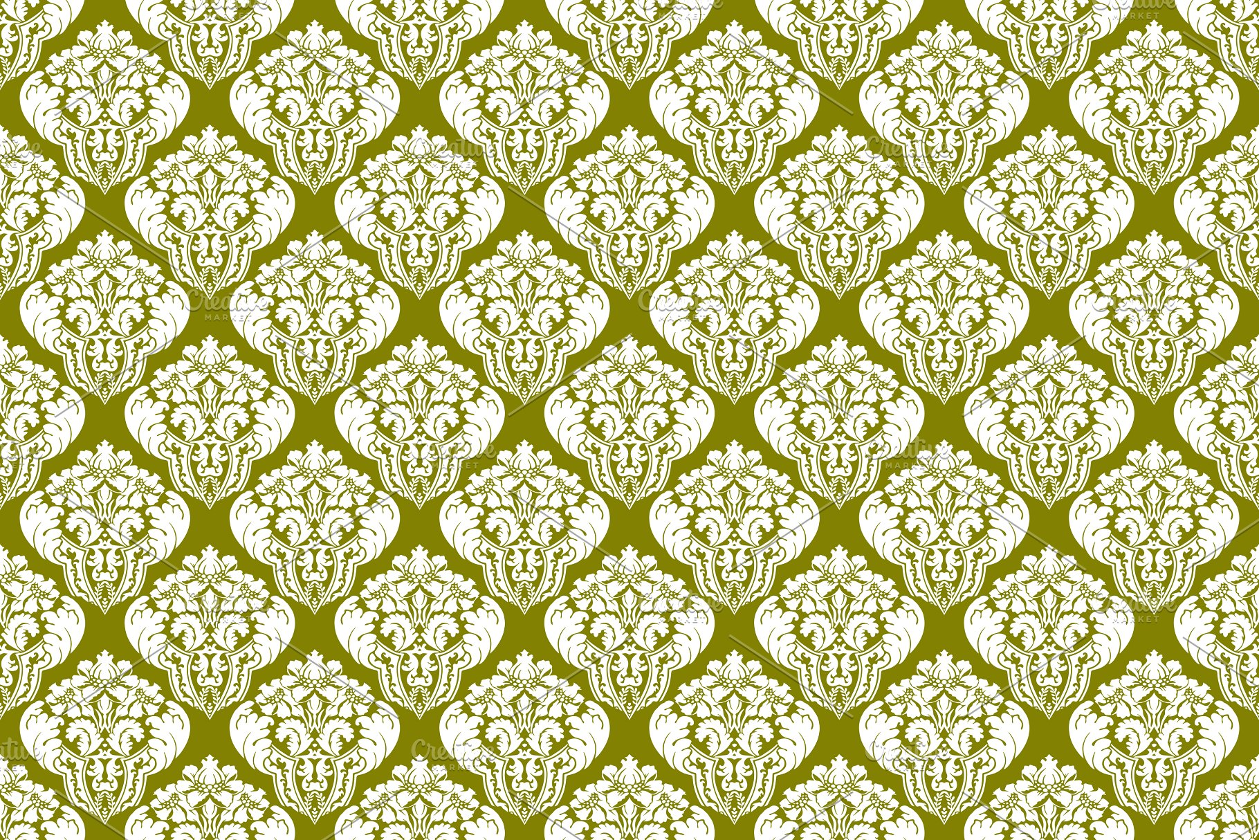 60种颜色1440种锦缎图案纹理[3GB] 1,440 Damask Patterns in 60 Colors插图(18)