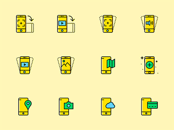170 枚移动设备功能图标素材之家精选sketch素材