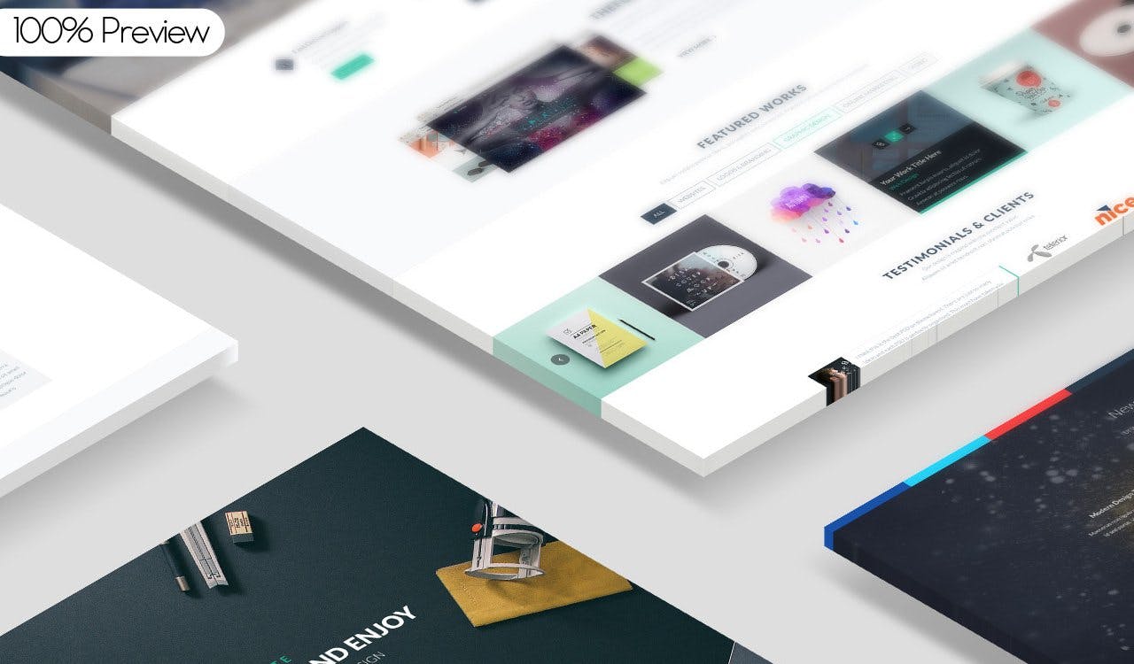 网站设计方案展示效果图素材库精选样机 Web Themes Mockup插图(1)