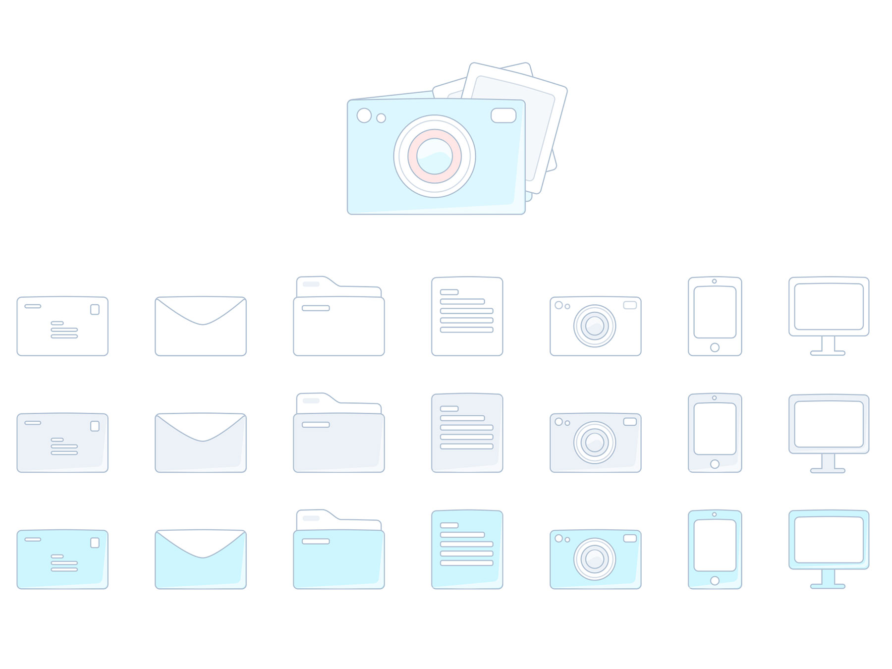 Dropbox Style Icons