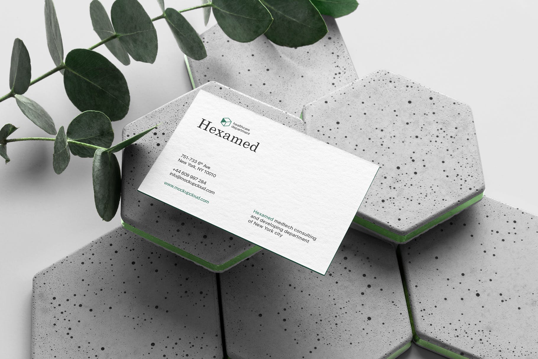 六边形图形设计品牌VI视觉设计效果图样机套件v2 Hexamed Branding Mockup插图(5)