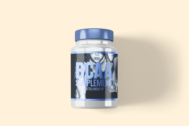 营养品/药物瓶外观设计样机模板 Supplement / Medicine Bottle Mock-Up插图(3)