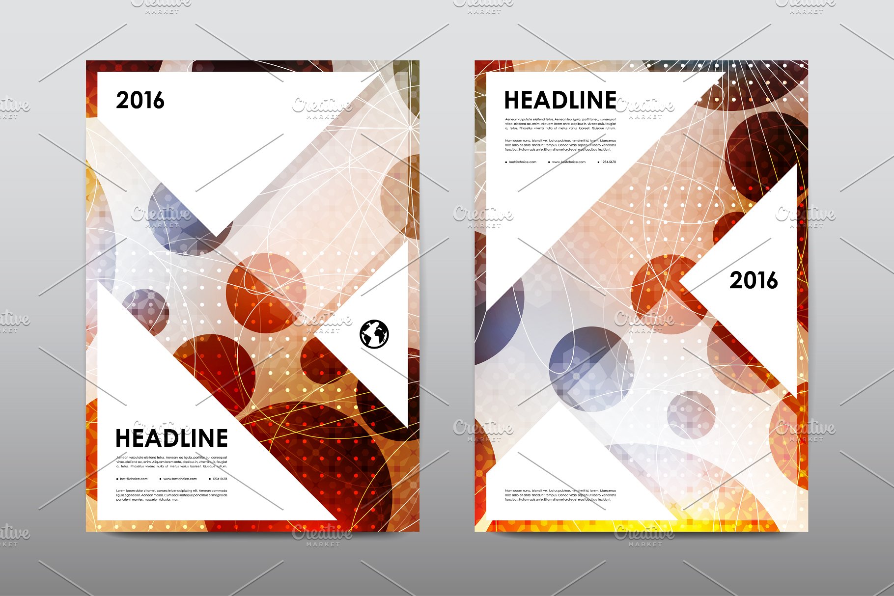 50+企业画册模板合集 50+ Business Brochures Bundle插图(11)