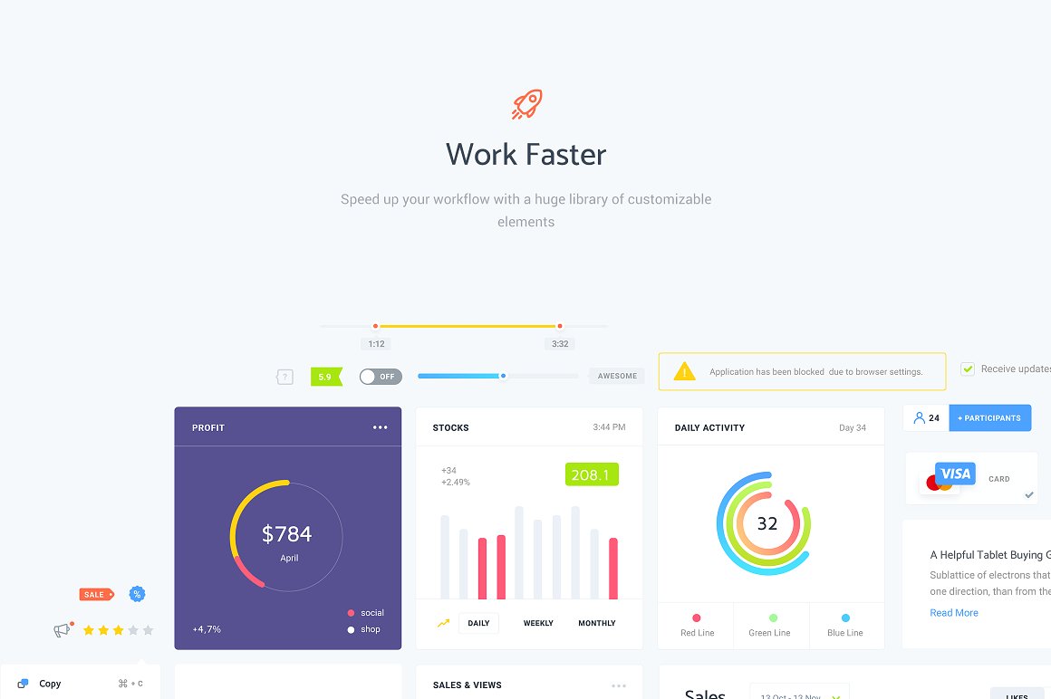 UI设计师必备UI/UX工具包 Resource, UI/UX Tool for Web Service[1.56GB]插图(1)