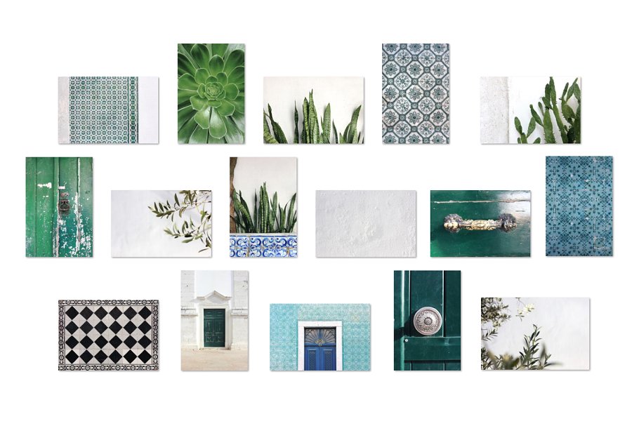 炎炎夏日植物主题场景样机 Summer stock, texture, tiles, plants插图(4)