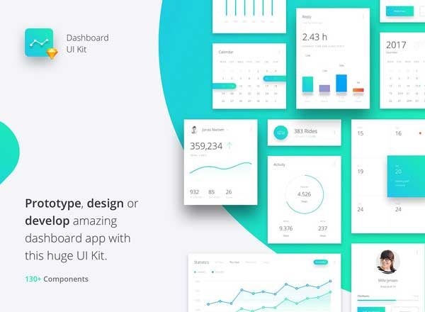数据仪表盘应用 UI 套件 Datta – Dashboard UI Kit