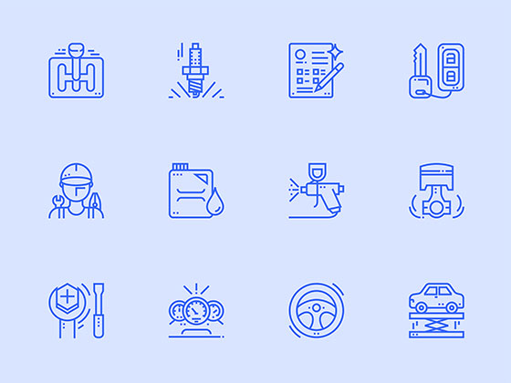 30 枚汽车服务图标素材之家精选sketch素材