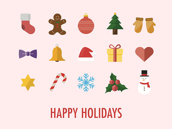 快乐假日图标集素材之家精选sketch素材