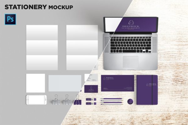 品牌VI标识设计企业办公文具素材库精选模板02 Brand Identity / Stationery Mockup 02