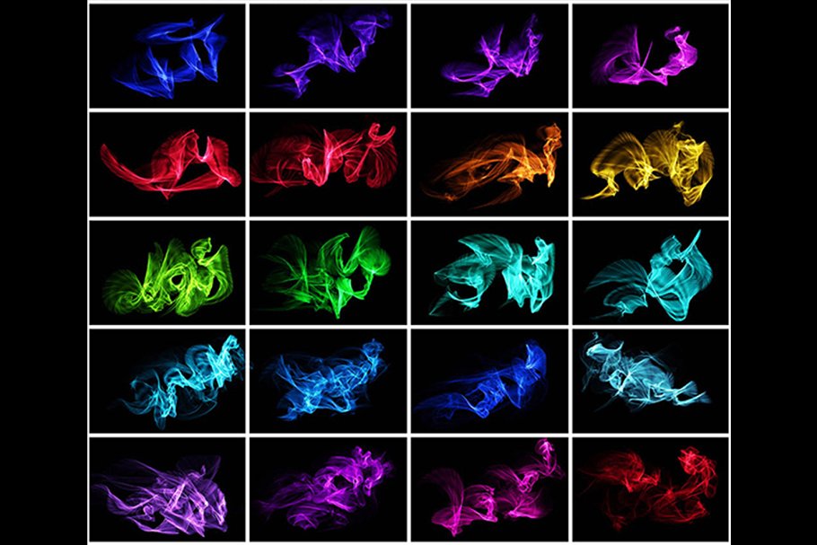 4K高清彩虹波纹背景纹理 4K Energy Waves Overlays插图(3)