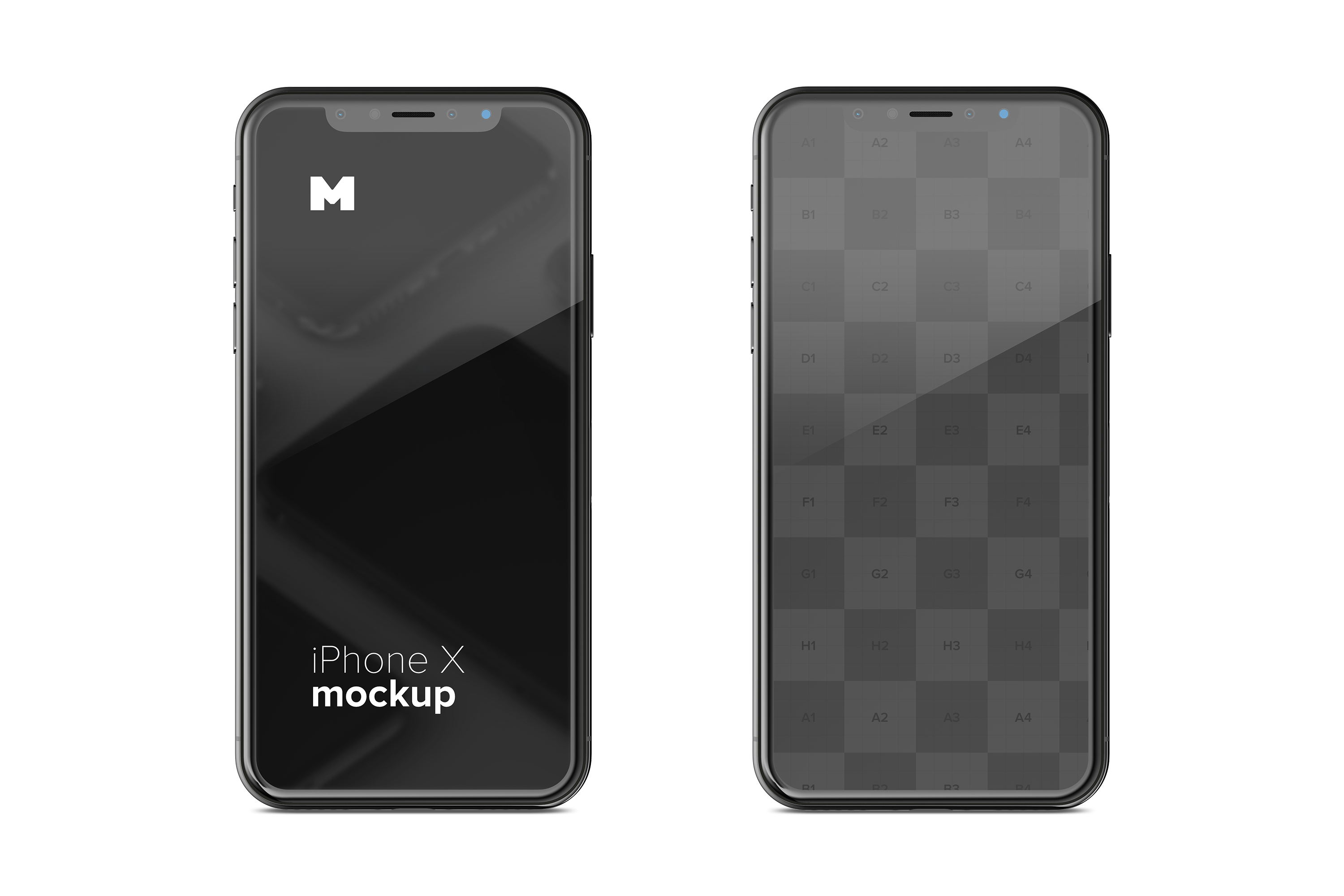 iPhone X智能手机UI设计屏幕演示样机免费素材 Free iPhone X Mockup 01插图(2)
