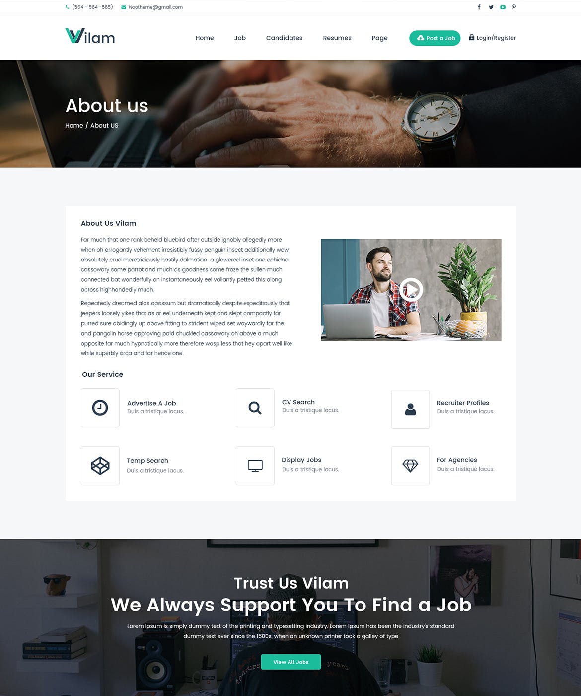 职位招聘网站界面设计PSD模板 ViLam – Job Board PSD Template插图(3)