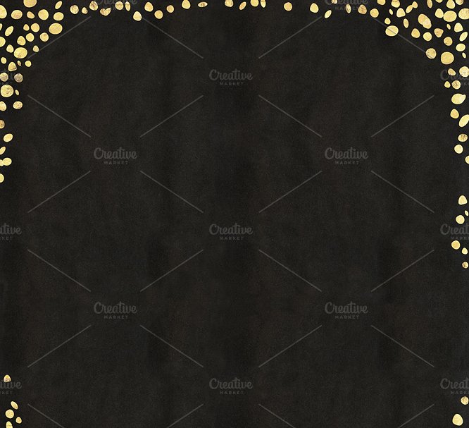 手工金箔背景图案元素 Hand Made Gold Leaf Digital Patterns插图(1)