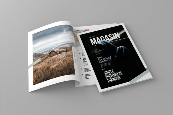 多用途企业宣传素材库精选杂志排版设计模板 Magasin – Magazine Template