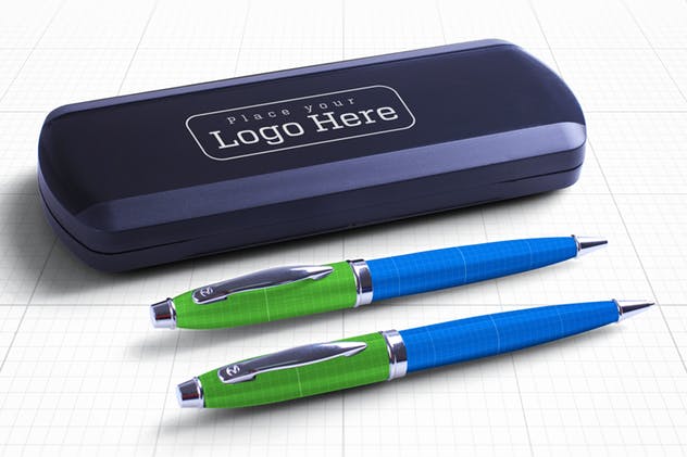高档钢笔签字笔笔盒样机v2 Pen Box Mock Up V.2插图(6)