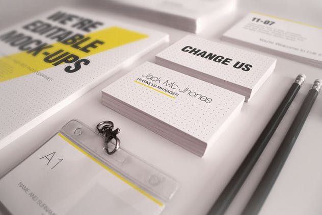简约优雅企业文具套装样机模板 Elegant Mock-ups Bundle – Business Corporate ID插图(3)
